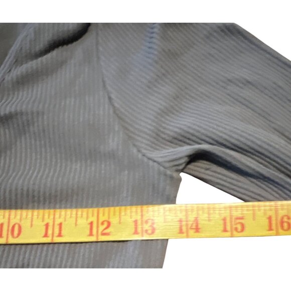 Garage Womens Ribbed Long Sleeve V-Neck Crop Top P/S Nylon Spandex - Picture 3 of 5